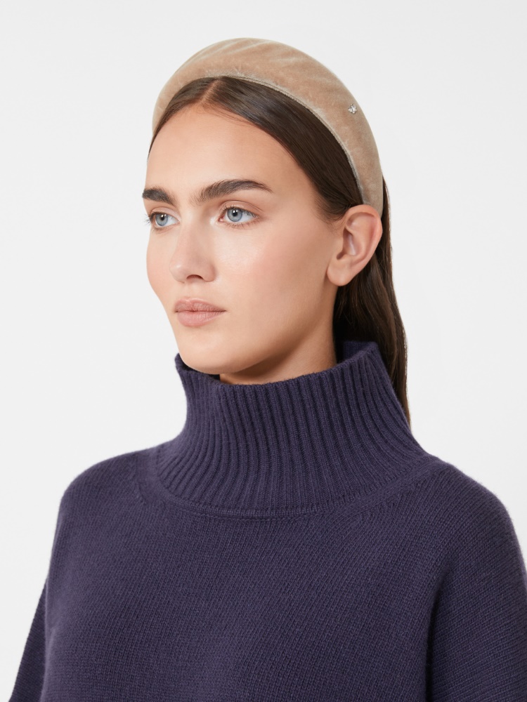 Velvet hairband - BROWN BRONZE - Max Mara