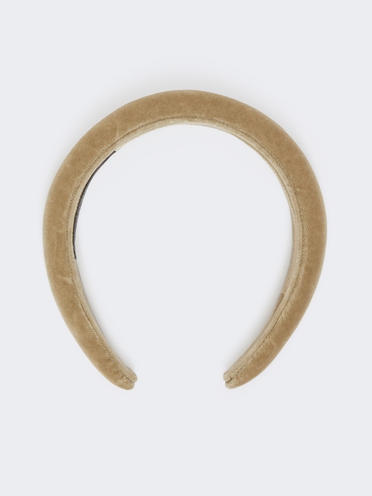 Velvet hairband - BROWN BRONZE - Max Mara
