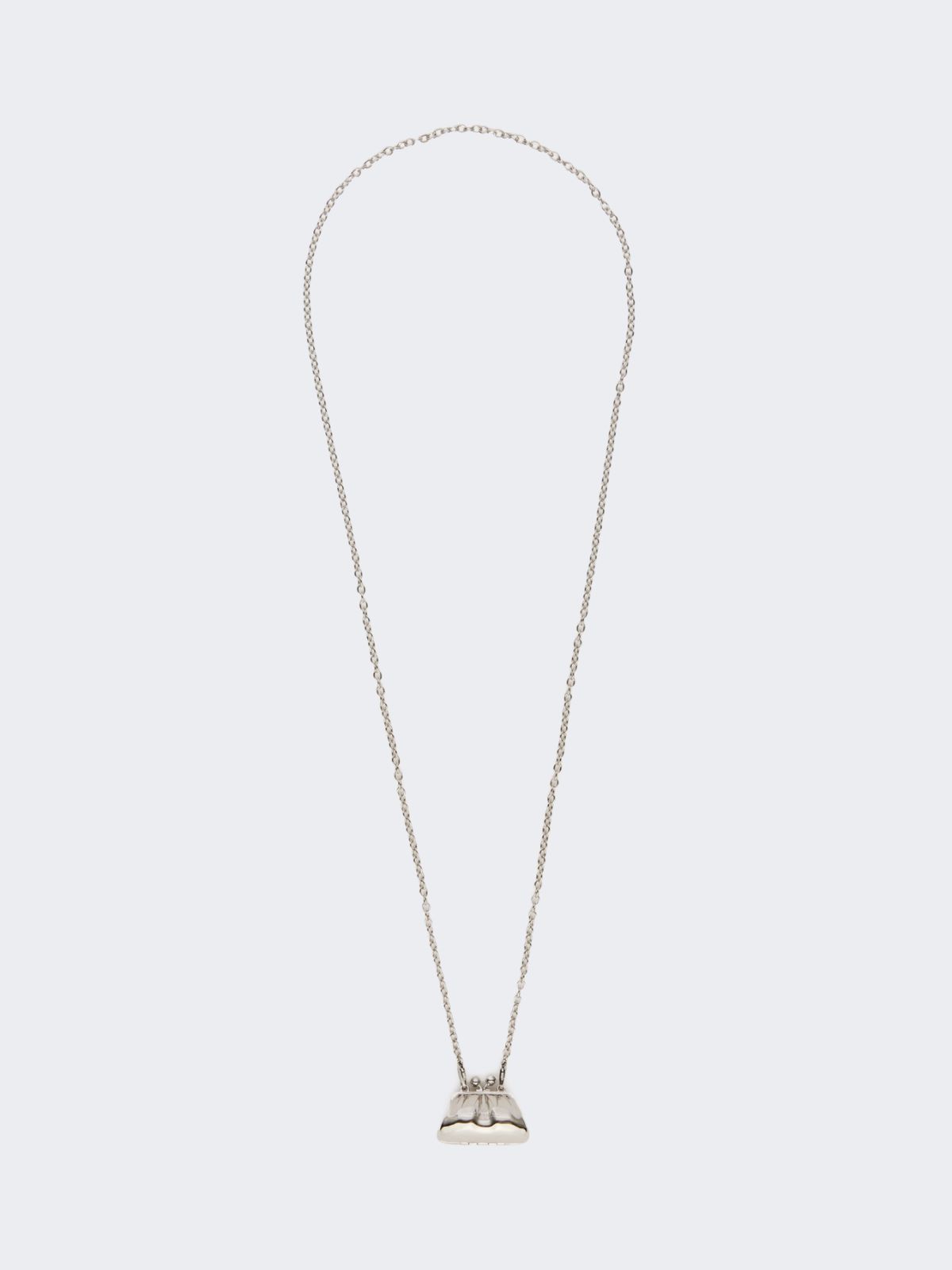 Long necklace with large Pasticcino Bag charm - SILVER - Max Mara - 9
