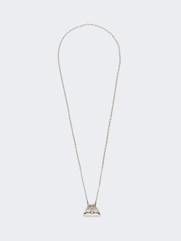 Sautoir avec grand pendentif Pasticcino Bag - ARGENT - Max Mara