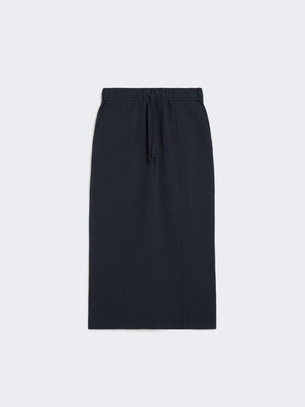 Milano-knit jersey skirt - NAVY - Max Mara - 8