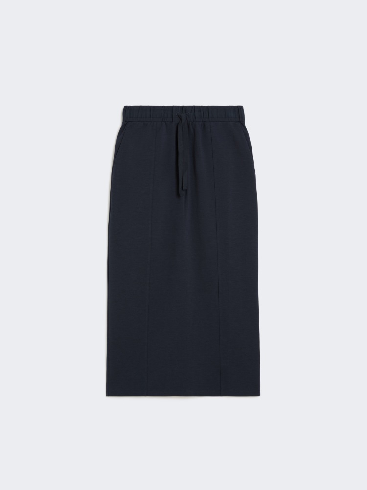 Falda de punto milán - AZUL - Max Mara