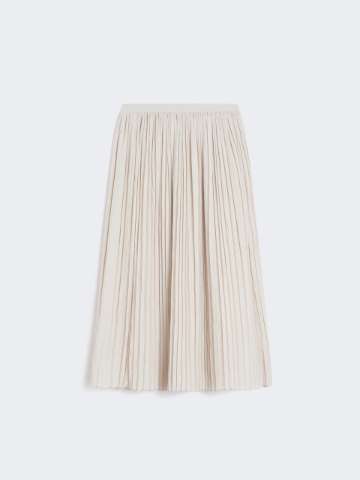 スカート MAX MARA 'Losanna' skirt Beige Viscose crêpe pencil skirt, ivory | 