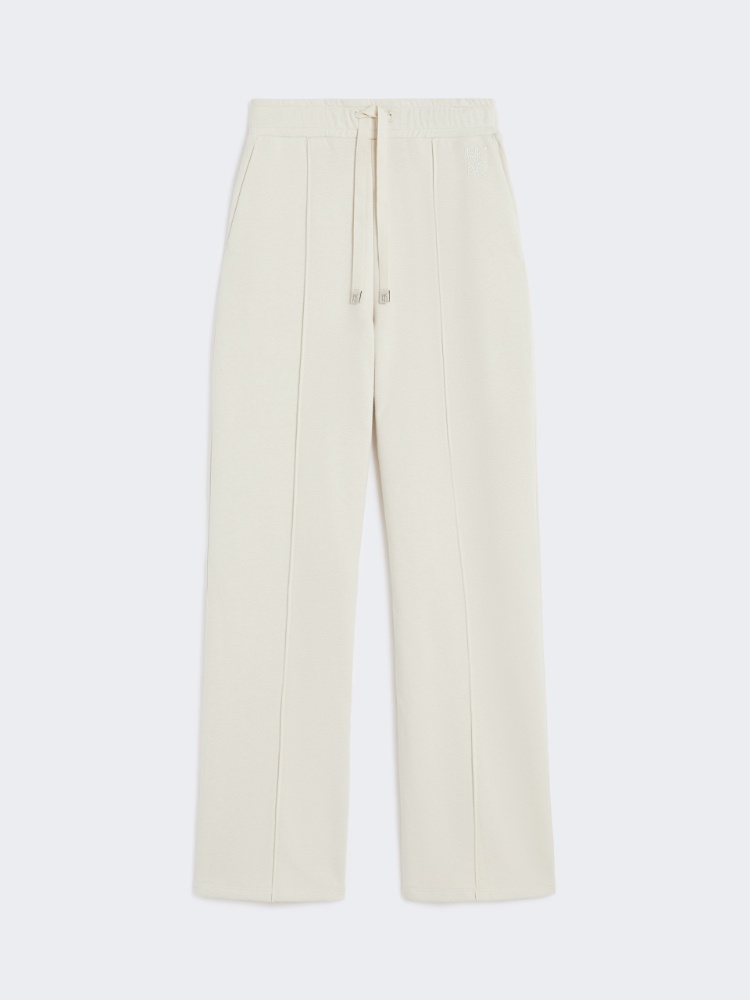 포크 코튼 팬츠 - IVORY - Max Mara
