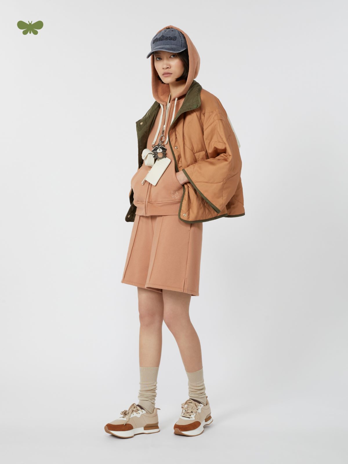 Cotton fleece shorts - CARAMEL - Max Mara