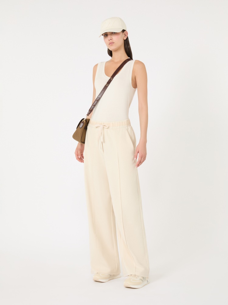 Milano-knit jersey trousers - IVORY - Max Mara