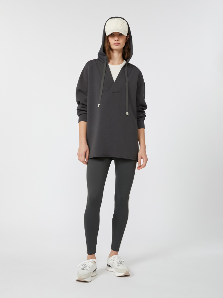 Technical jersey leggings - DARK GREY - Max Mara