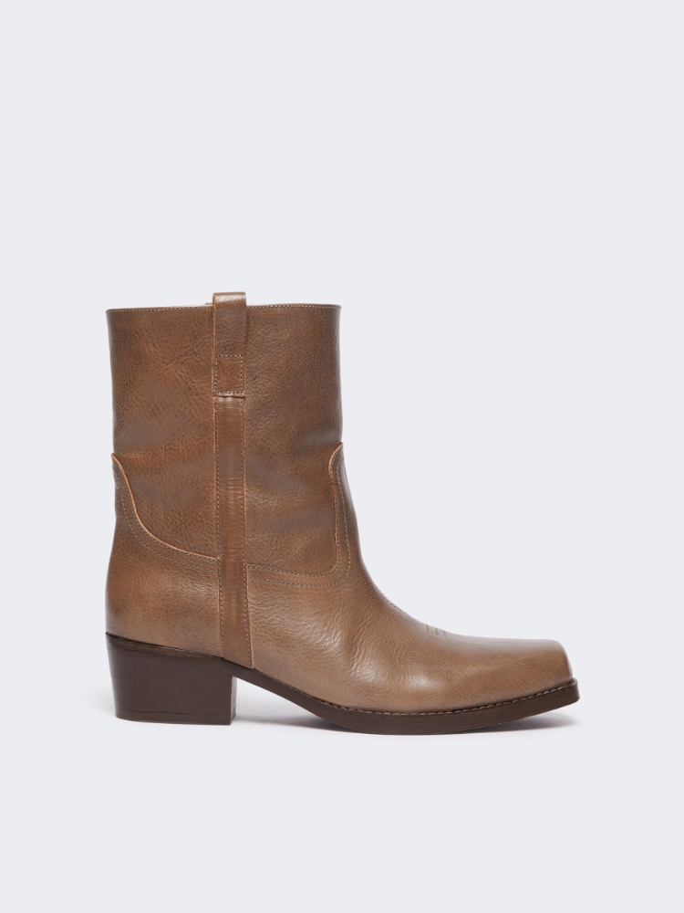 랜치 레더 부츠 - MUD - Max Mara