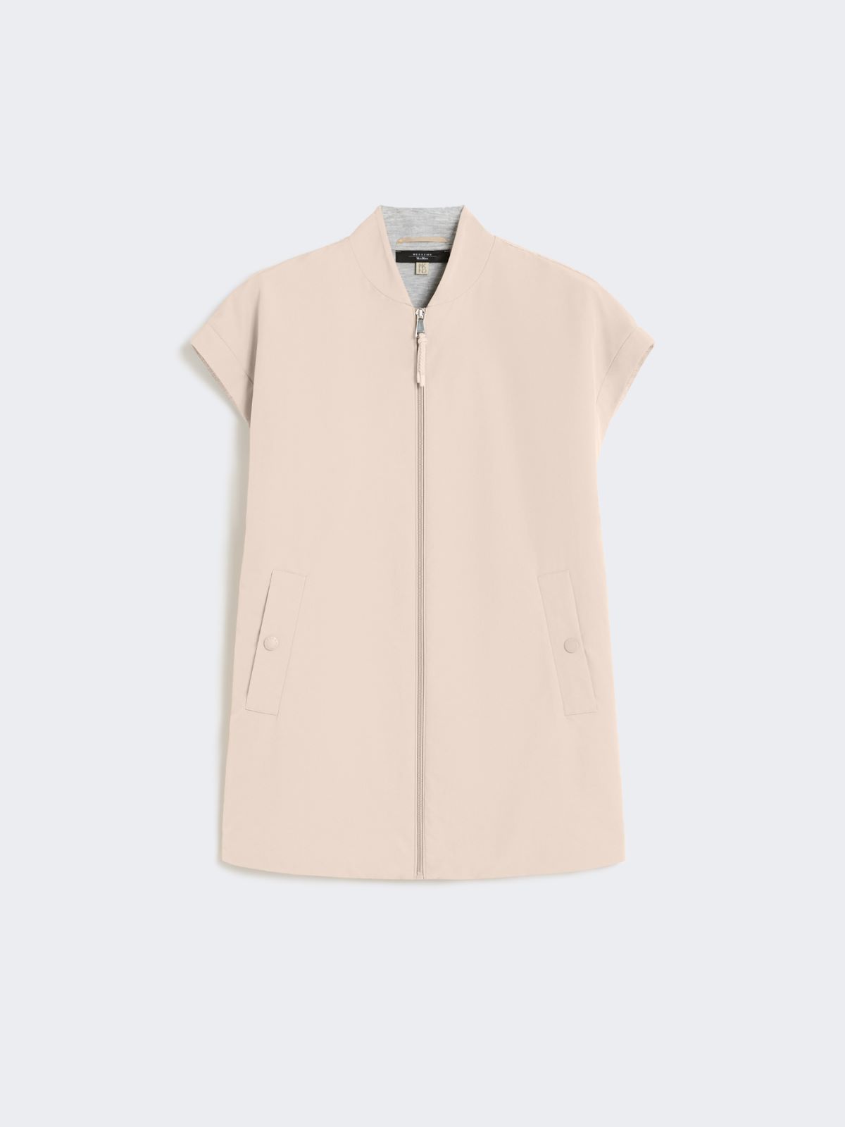 Water-repellent canvas and scuba gilet - BEIGE - Max Mara - 9