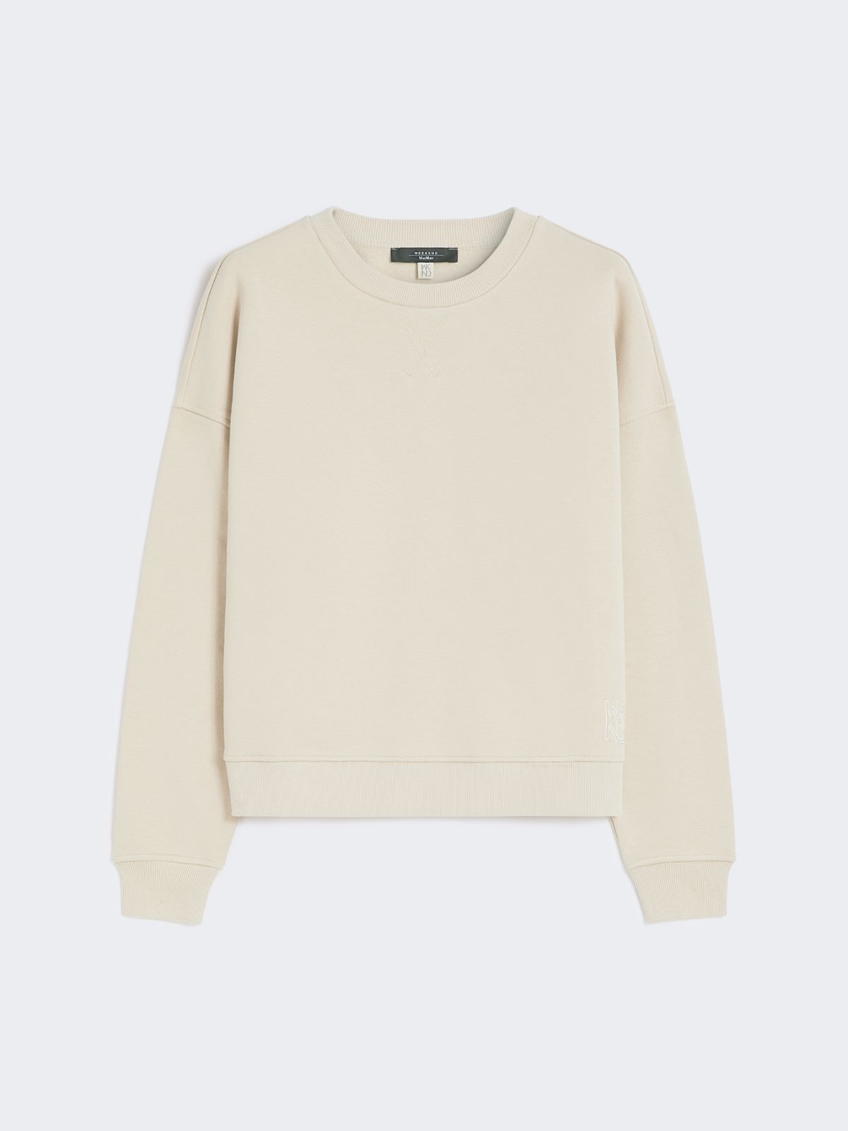Cotton boxy sweatshirt - BEIGE - Max Mara - 11