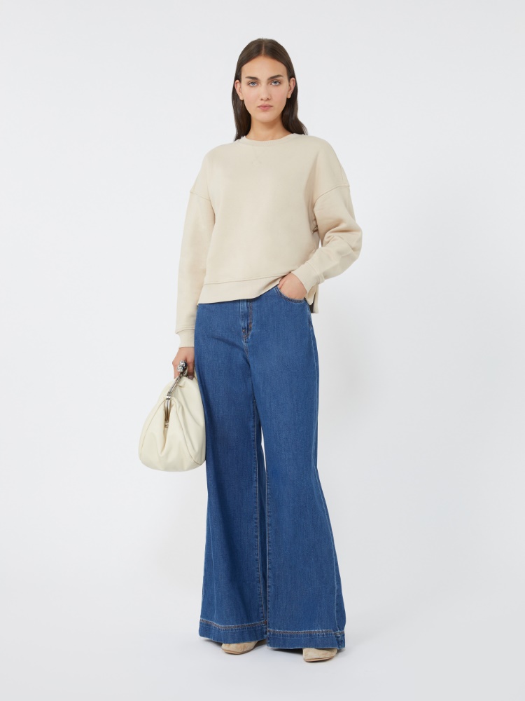 Felpa boxy in cotone - BEIGE - Max Mara