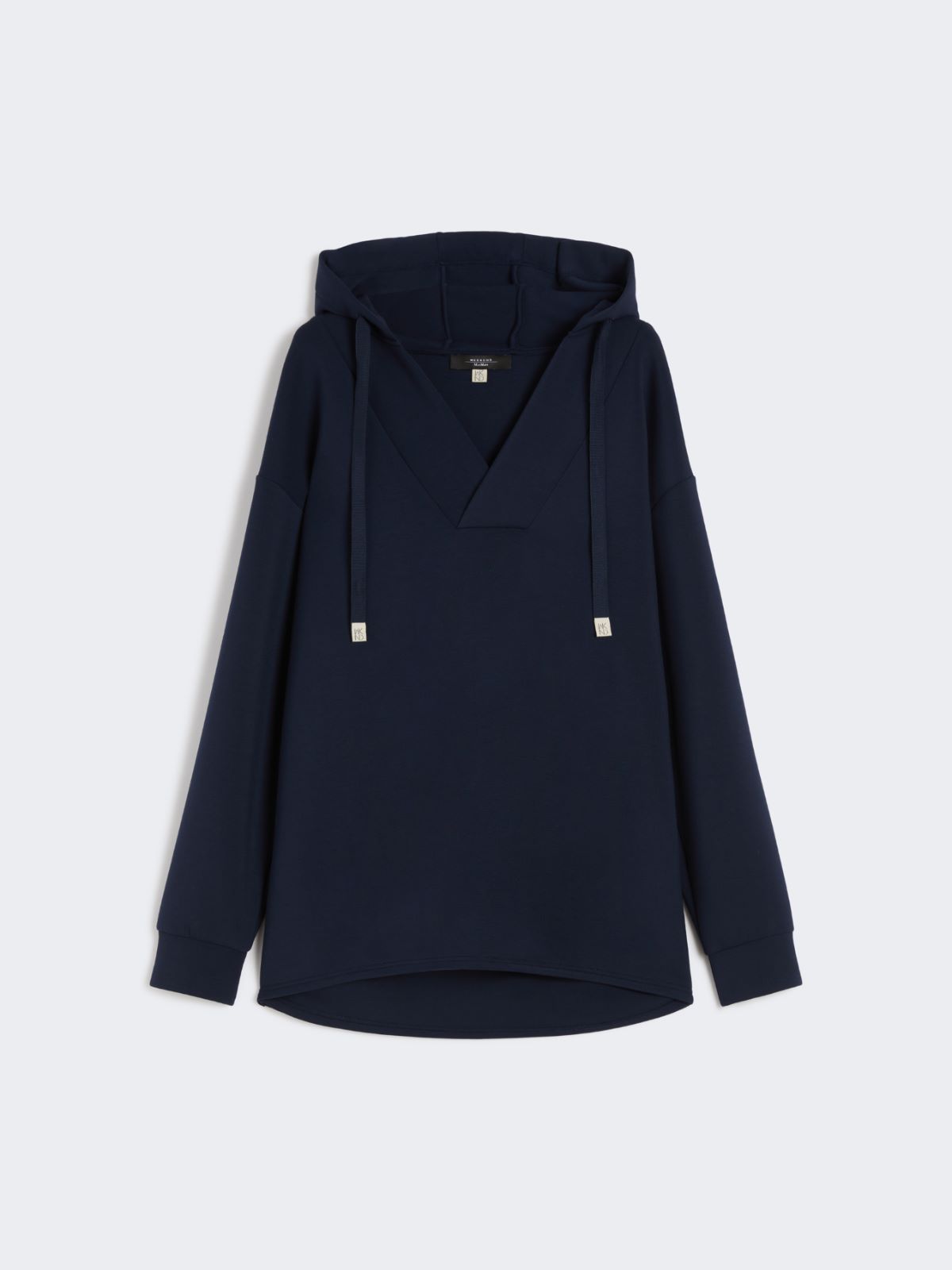 Long scuba jersey sweatshirt - NAVY - Max Mara - 9