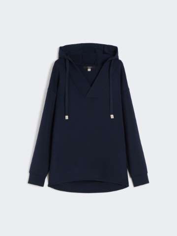 MAX MARA｜HOODIES/SWEATS (DALI (94860534 048 / 948605346 Technical cotton jersey sweatshirt, black | 