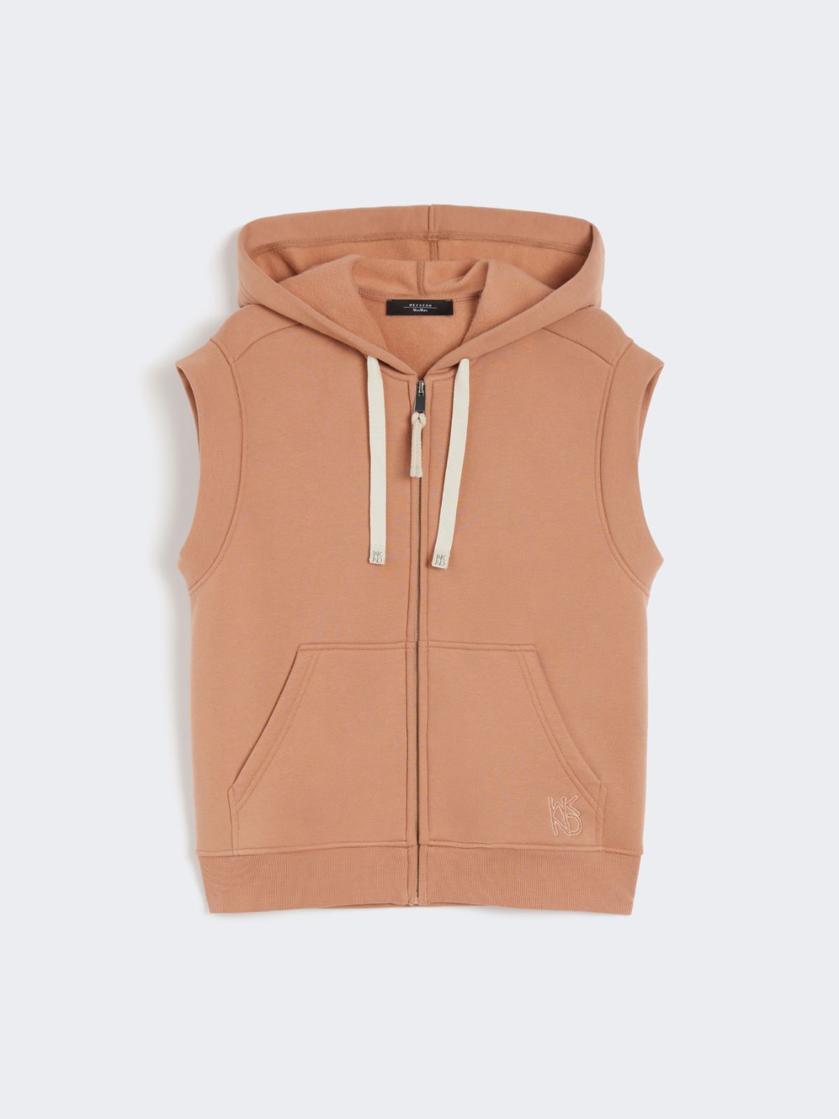 Cotton fleece gilet - CARAMEL - Max Mara - 10