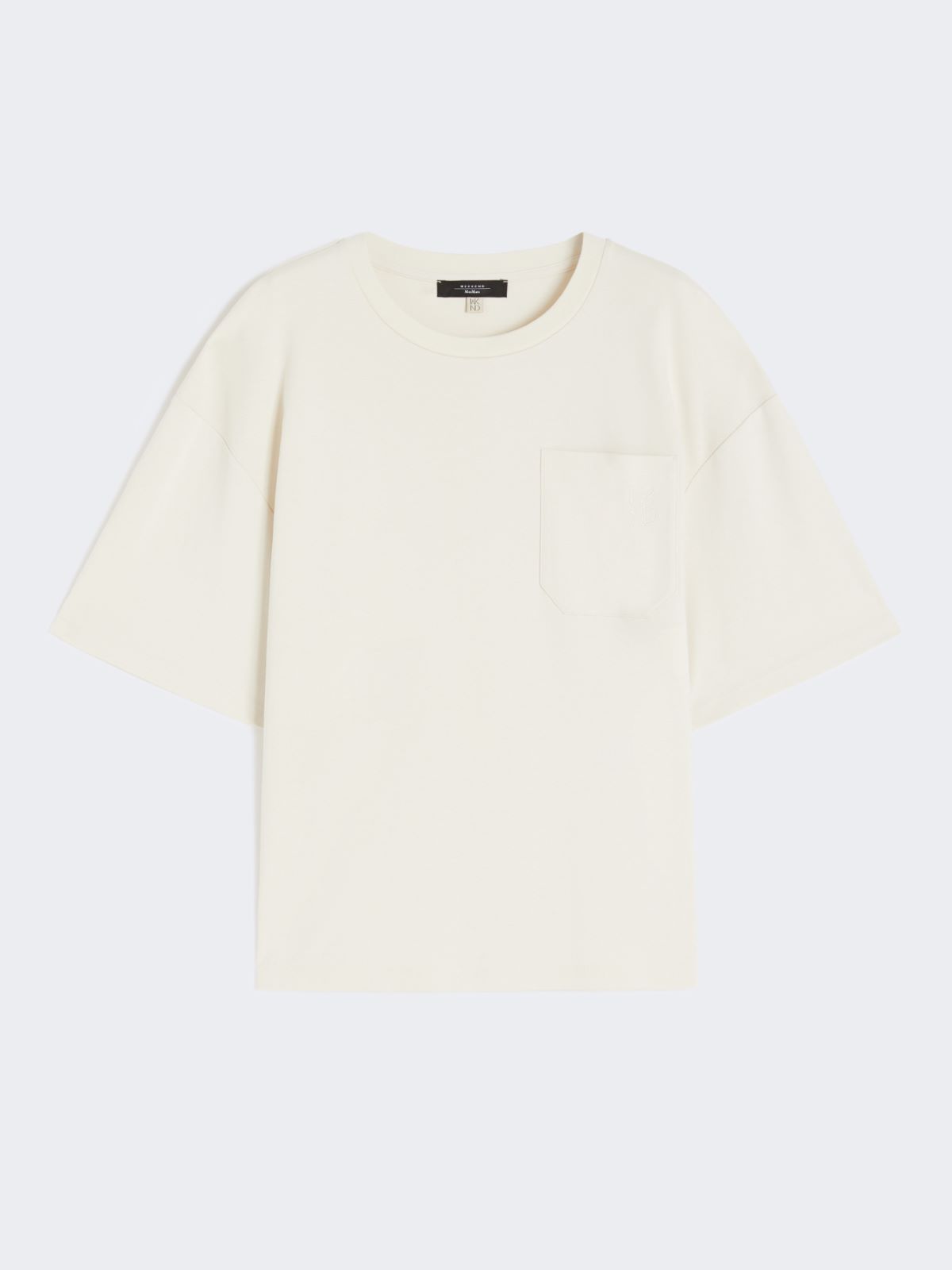 Pure cotton jersey T-shirt - IVORY - Max Mara - 11