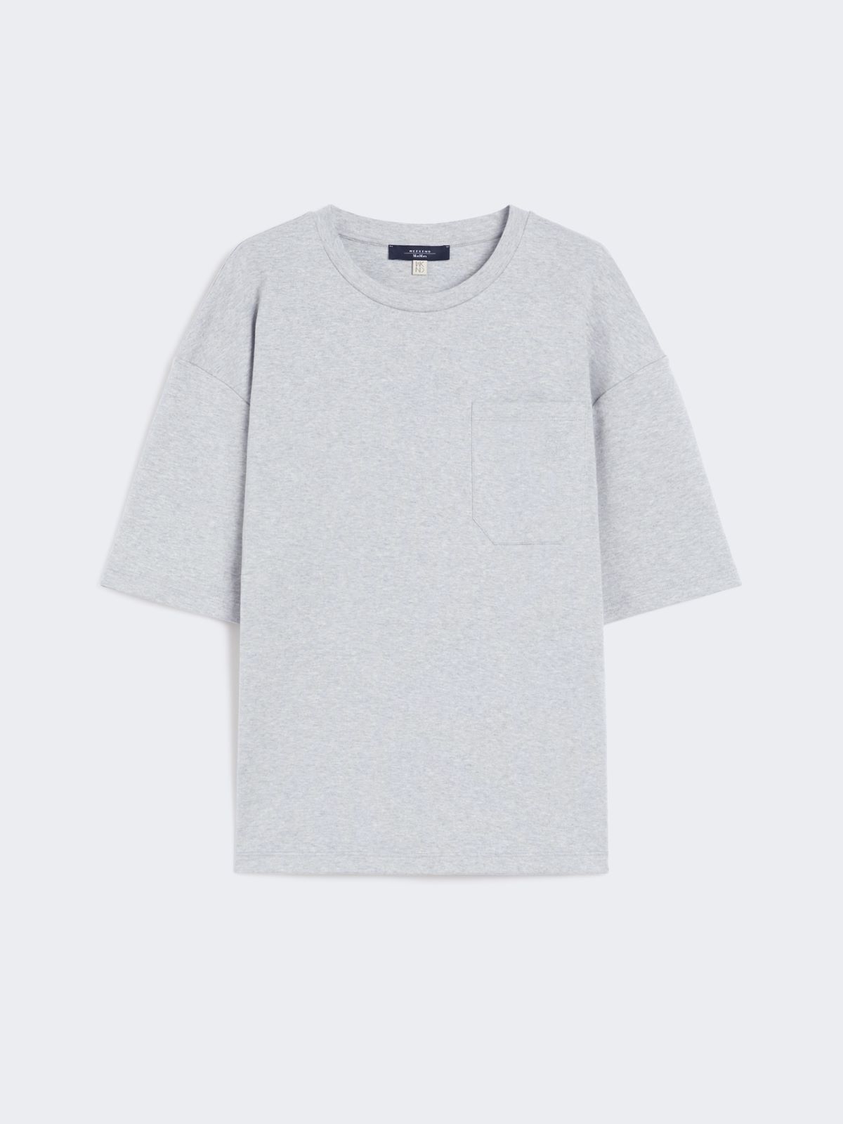 Pure cotton jersey T-shirt - LIGHT GREY - Max Mara - 11