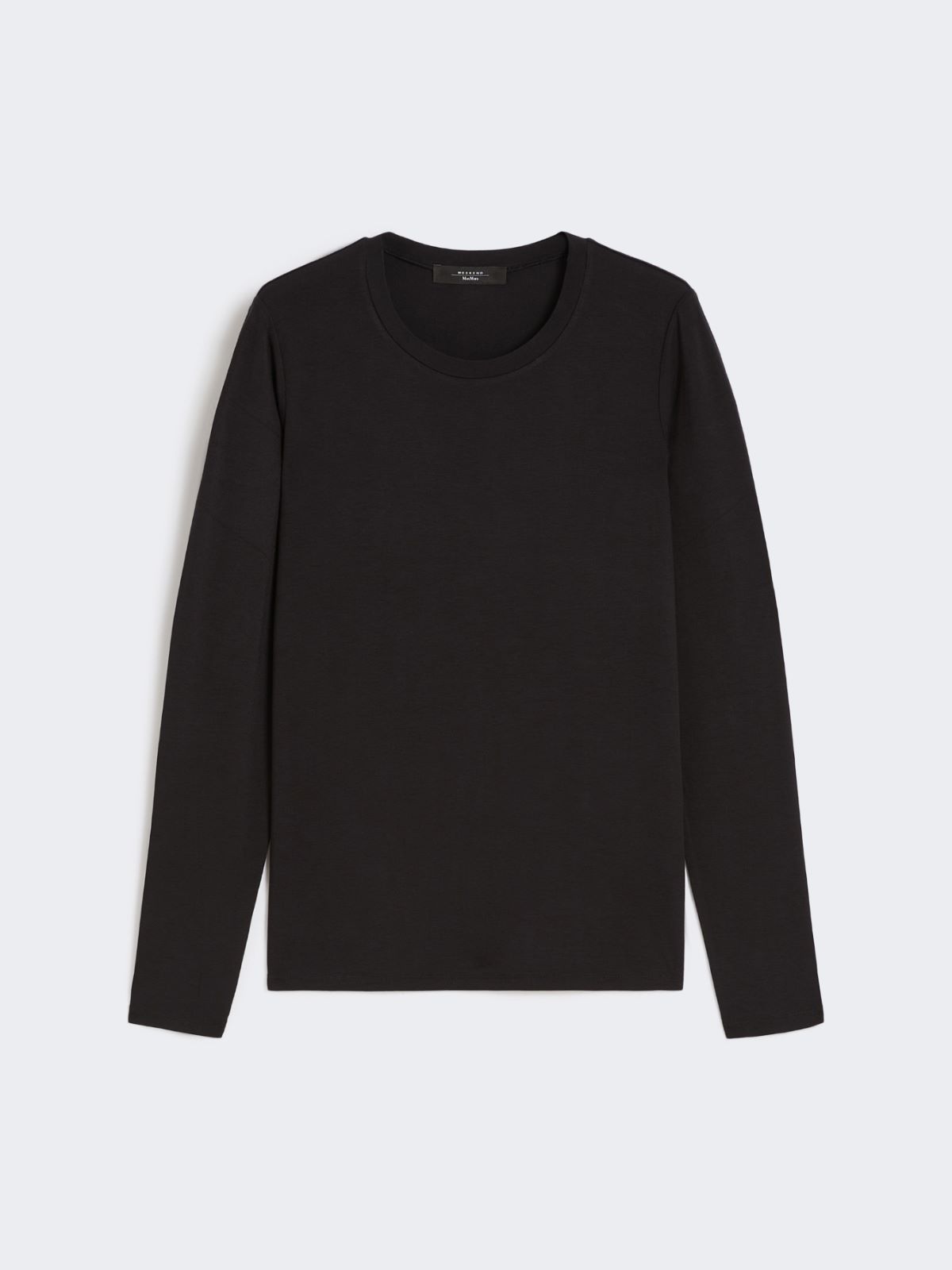 Stretch jersey basic T-shirt - BLACK - Max Mara - 9