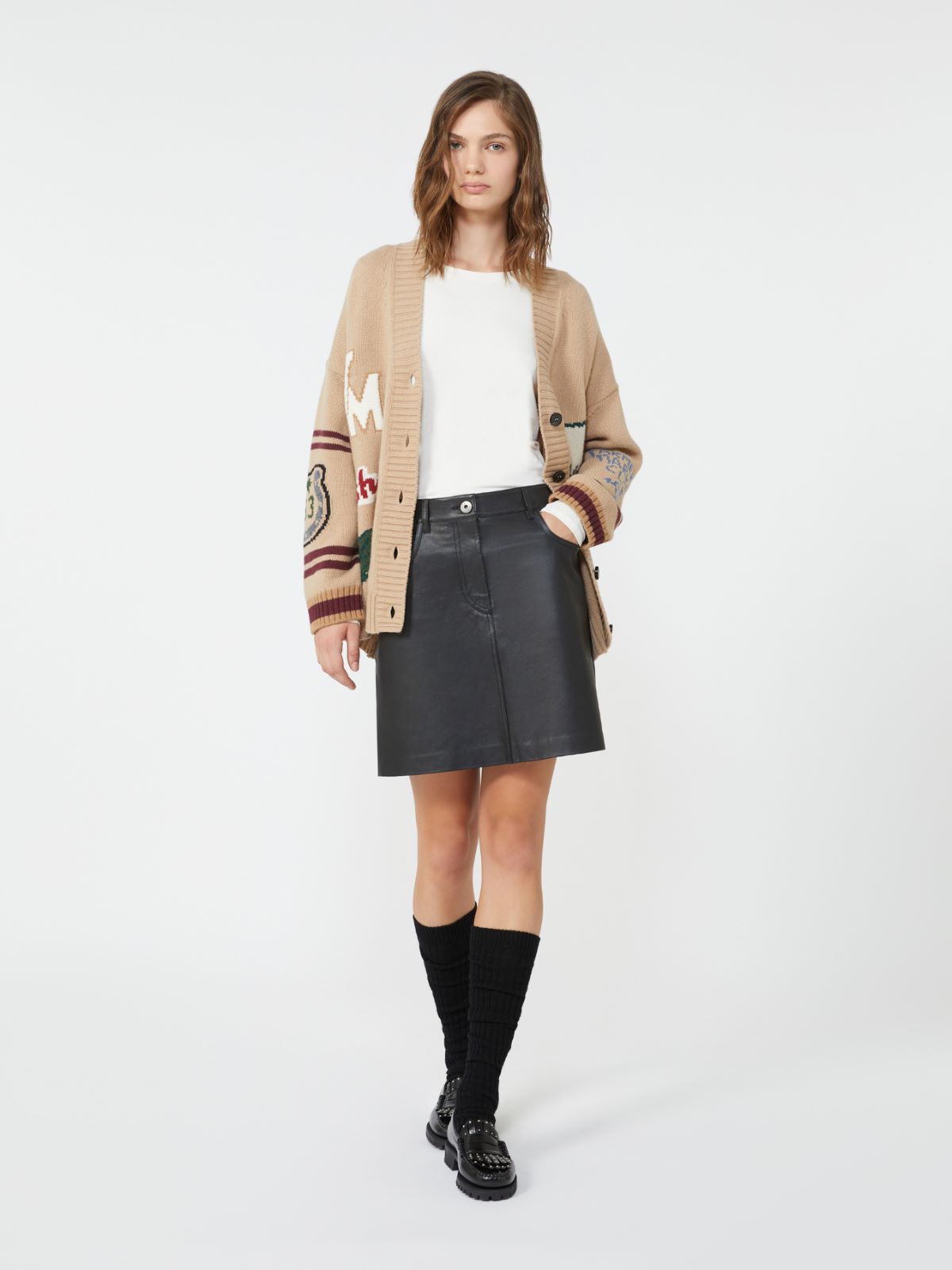 T-shirt basic in jersey stretch - ECRU - Max Mara