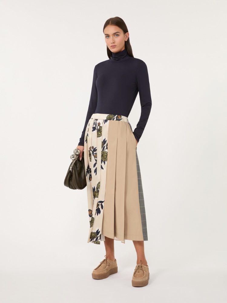 Stretch viscose turtleneck - NAVY - Max Mara