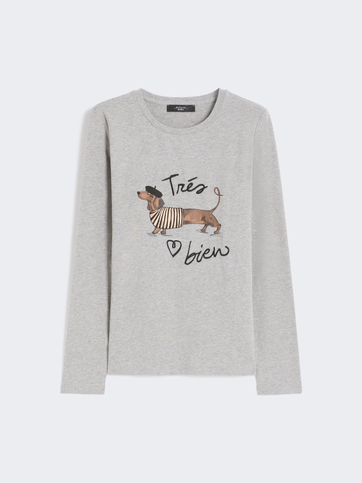 르누아르 코튼 티셔츠 - LIGHT GREY - Max Mara - 5