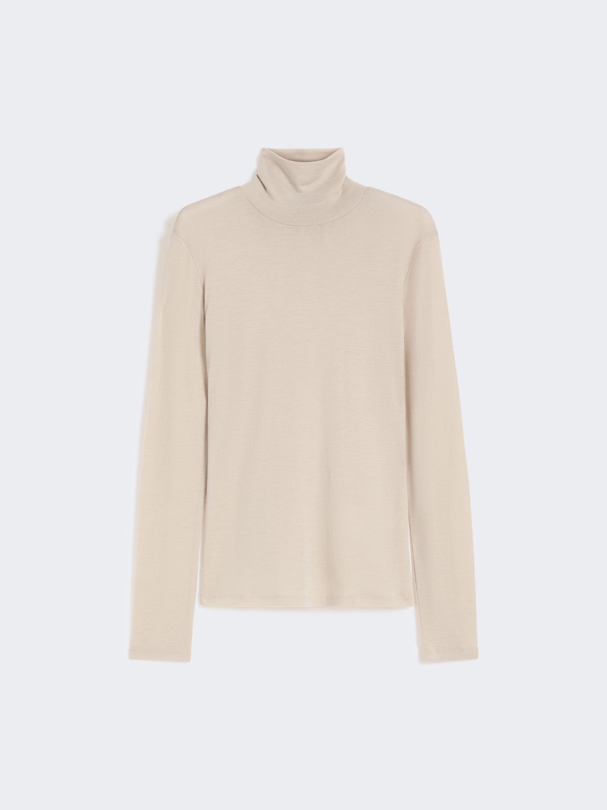 Rollkragenpullover aus Woll-Seiden-Gaze - BEIGE - Max Mara - 9