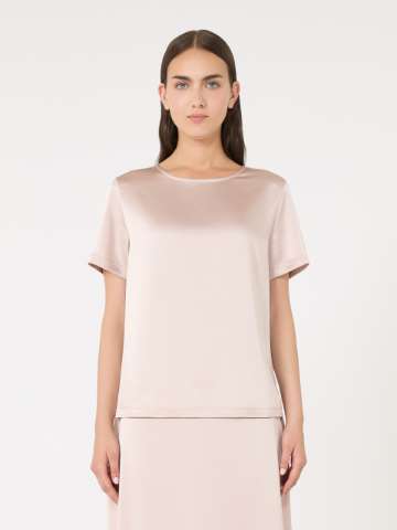 Tシャツ・カットソー Max Mara SS24 Pink silk Affetto shirt (2411111143600 005) Max Mara Pink Silk Affetto Shirt | italist