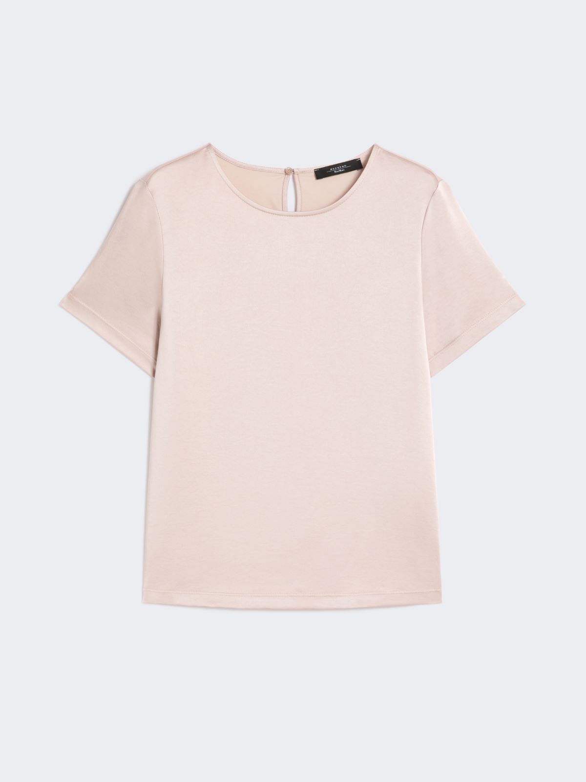 Satin and jersey T-shirt - POWDER - Max Mara - 9
