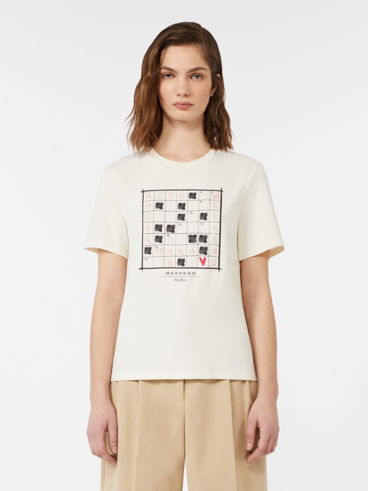 クラウン] オーガニック コットン Tシャツ, ecru | 