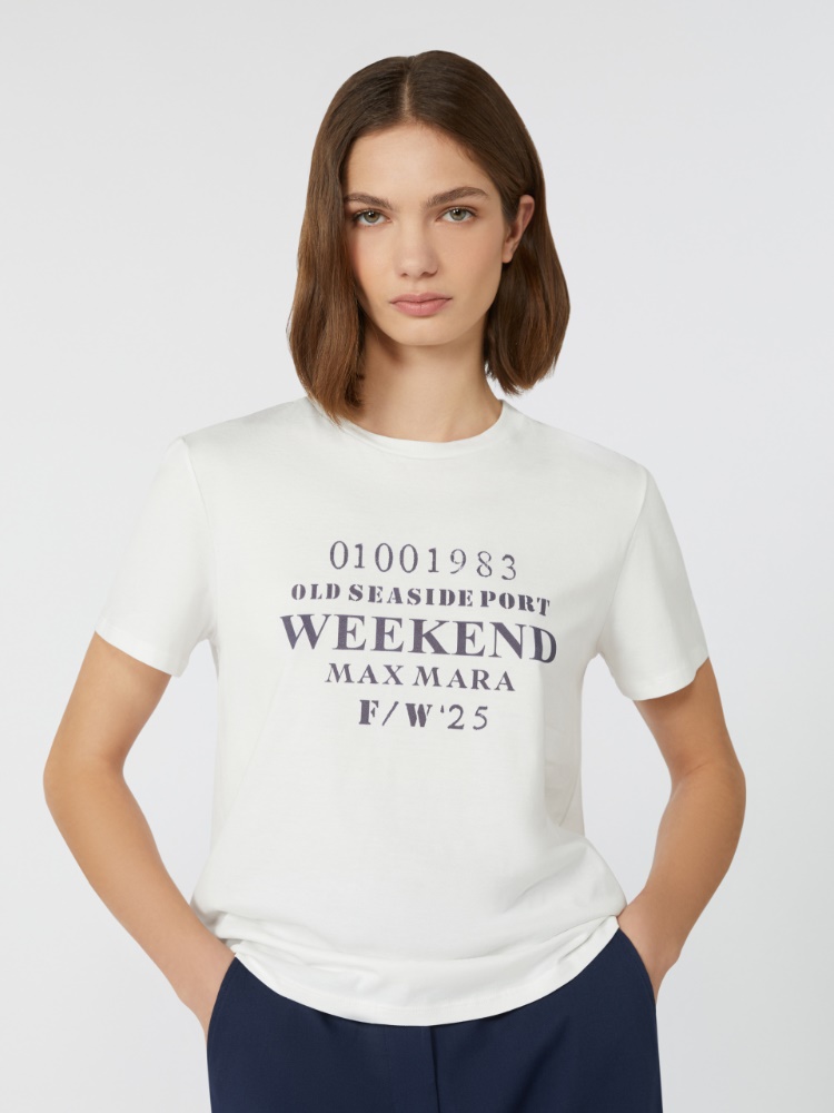 Pure cotton T-shirt, white | 