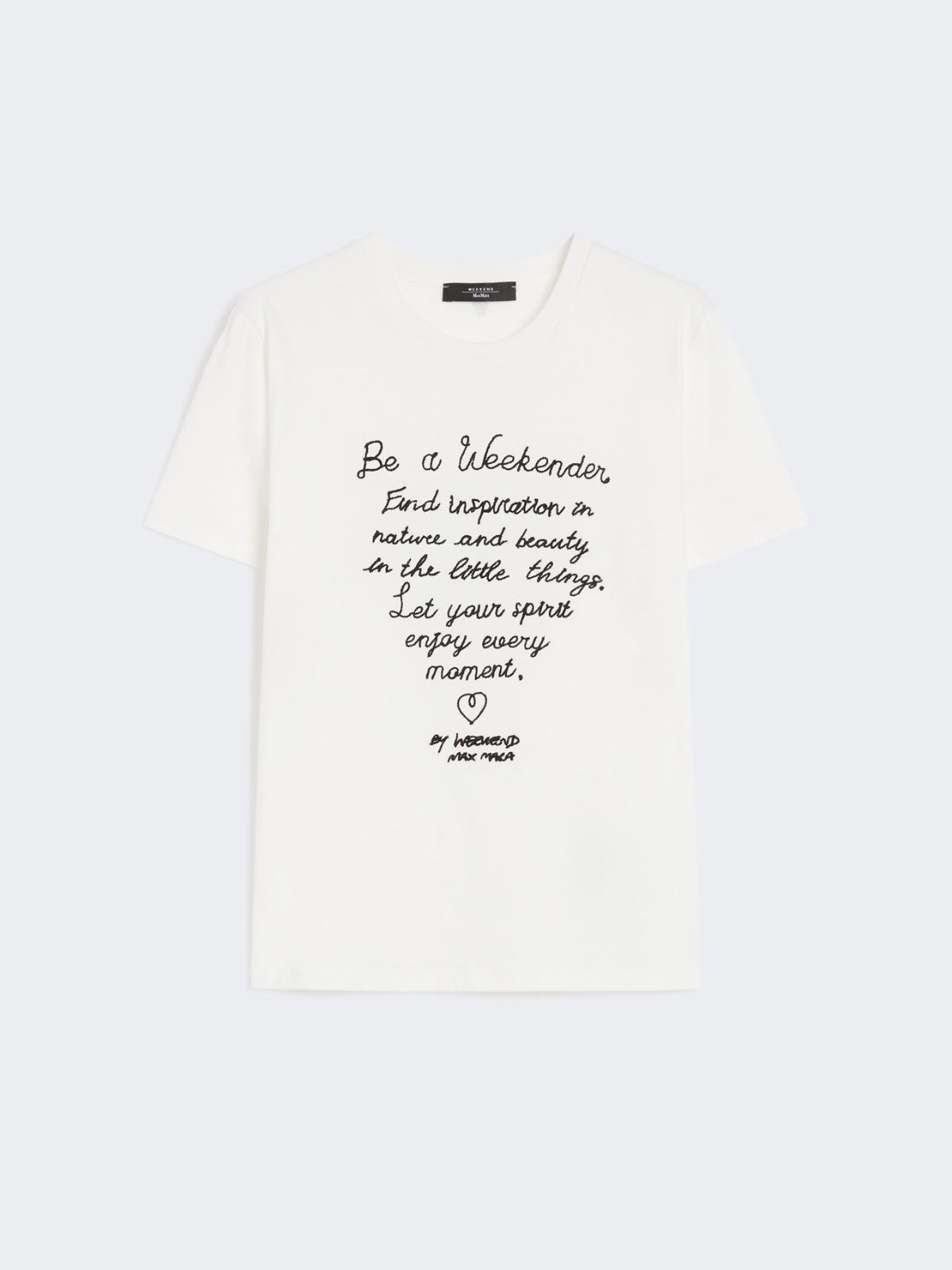 Cotton print T-shirt - WHITE - Max Mara - 10