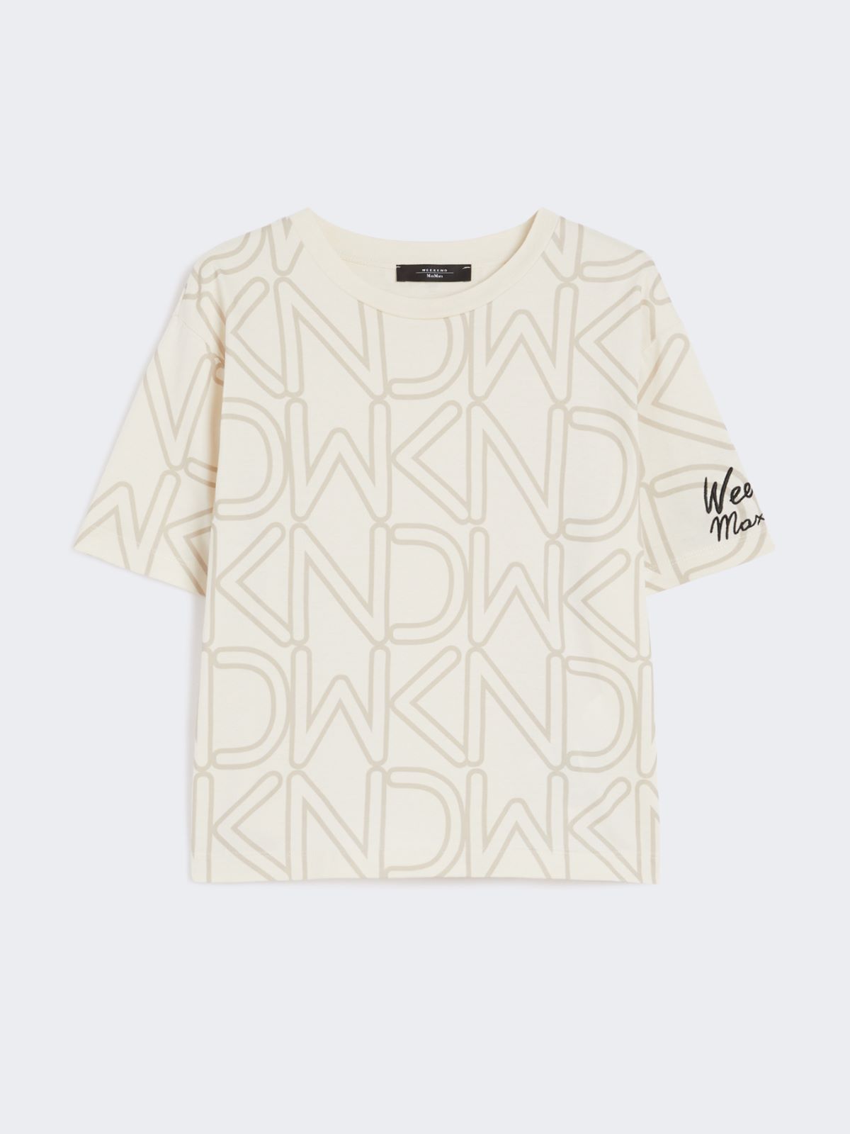 Printed organic cotton T-shirt - IVORY - Max Mara - 10
