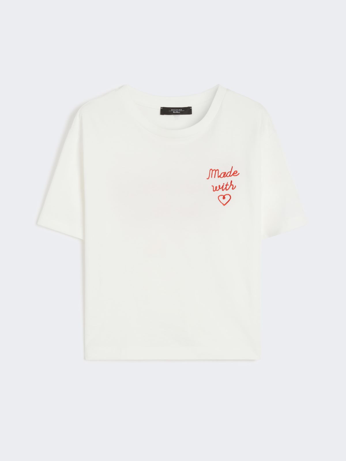Printed organic cotton T-shirt - WHITE - Max Mara - 10