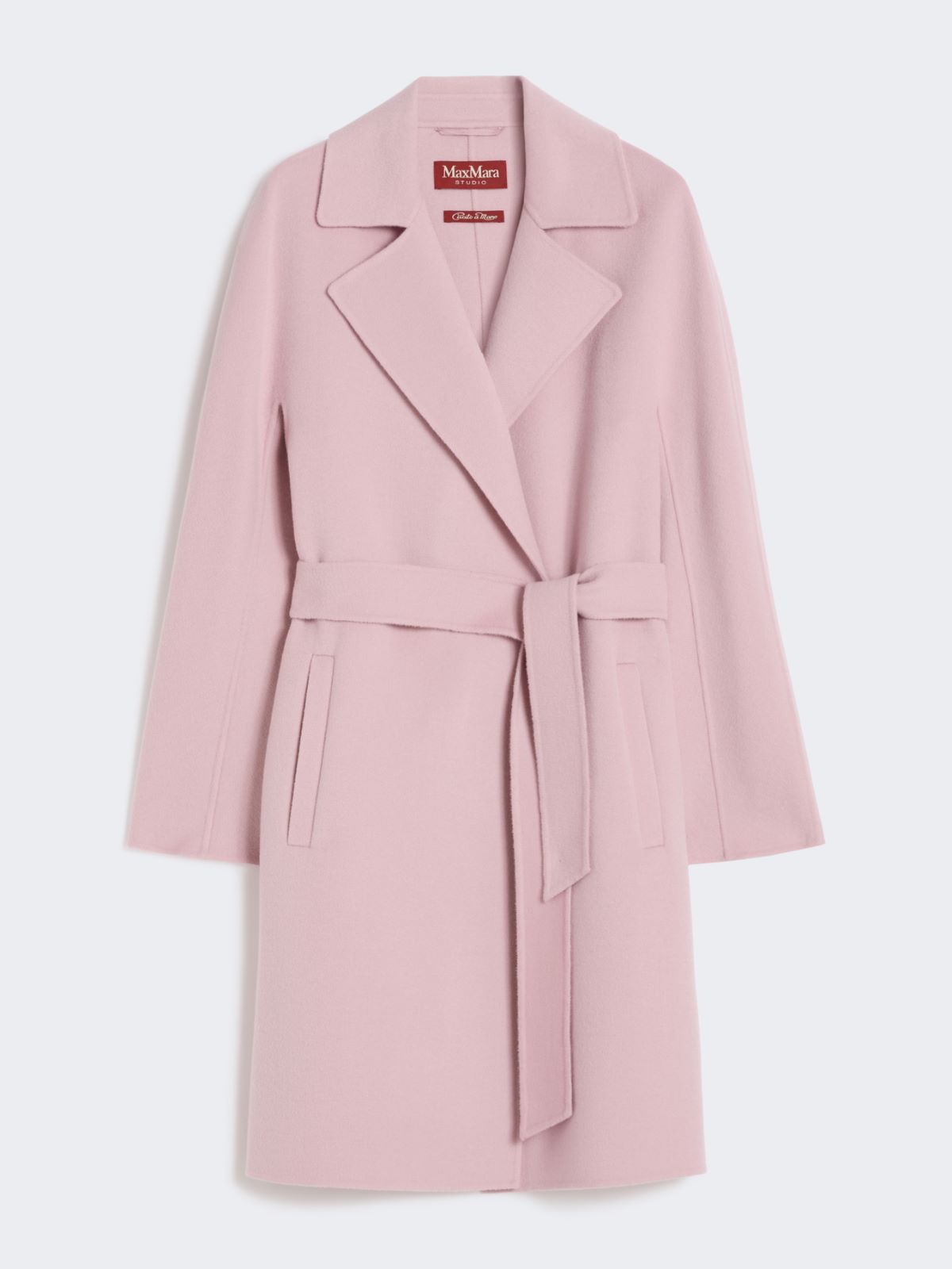 Wool, silk and cashmere robe coat - SUGARED-ALMOND ROSE - Max Mara - 9
