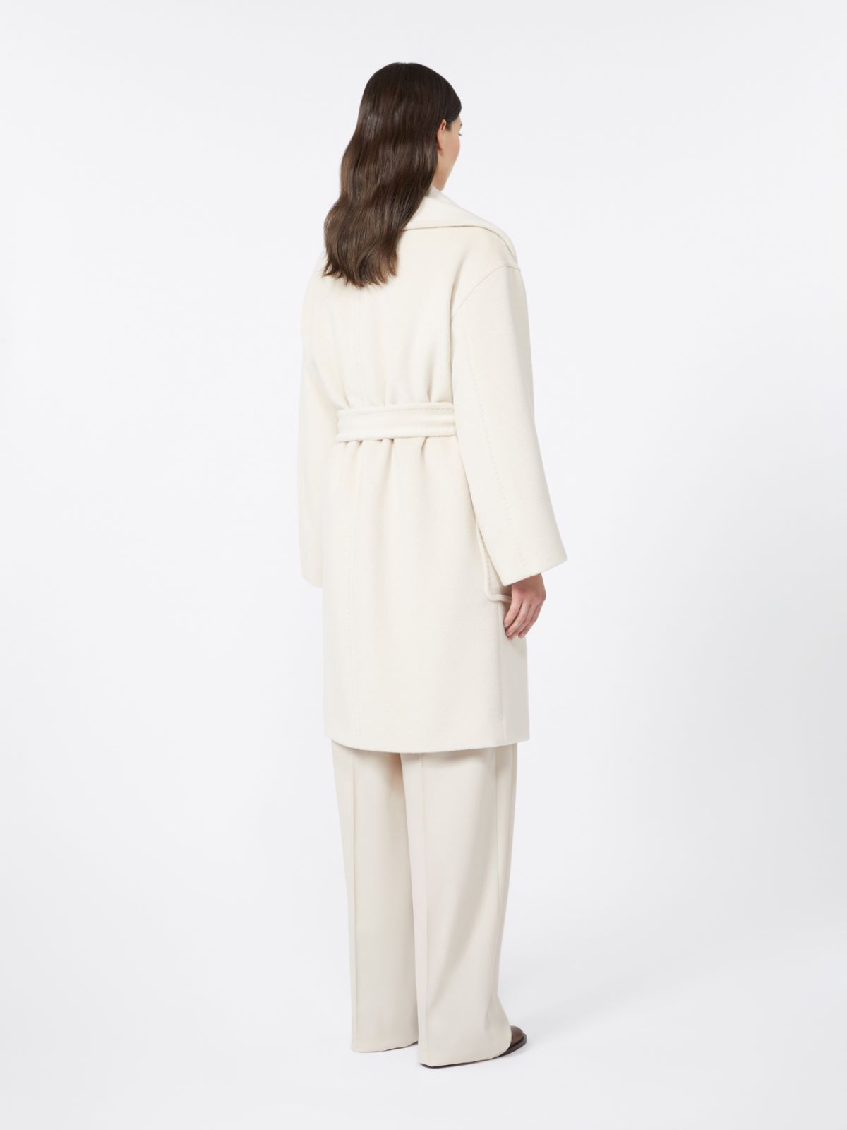 Abrigo de beaver de alpaca y lana - BEIGE - Max Mara - 3