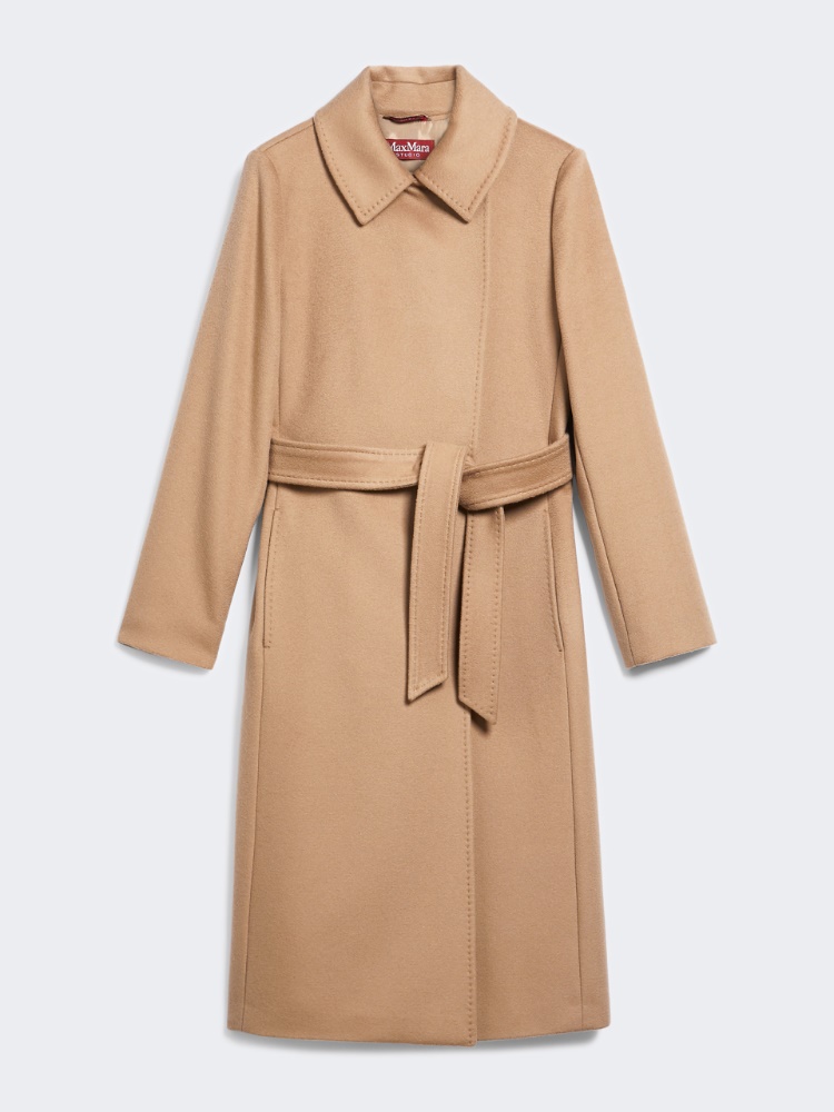 Wool robe coat, camel | 