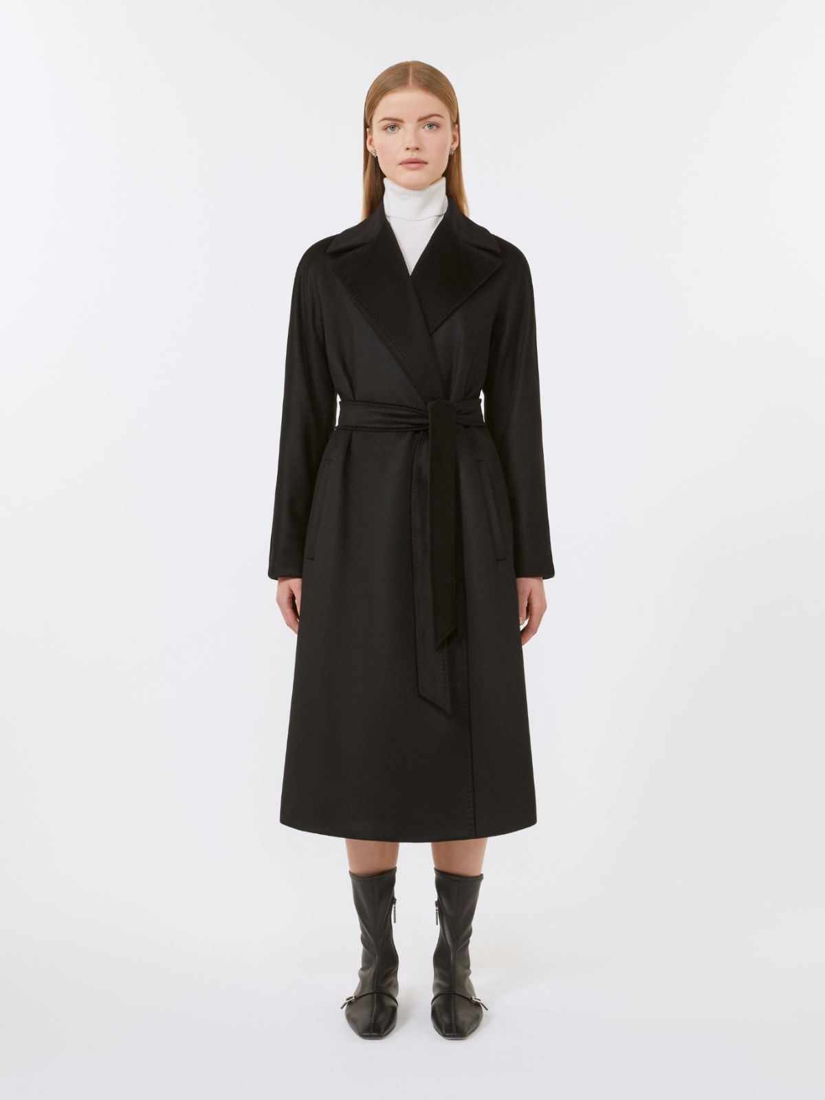 Cashmere robe coat - BLACK - Max Mara - 2