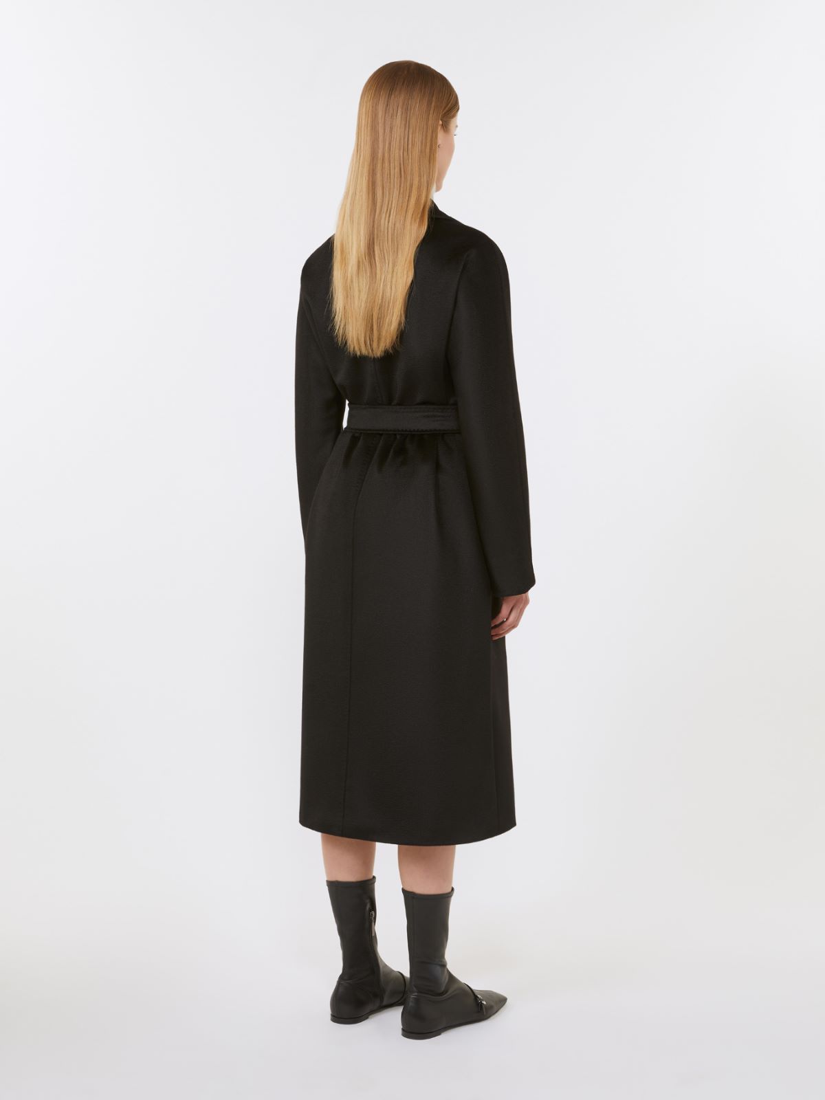Cashmere robe coat - BLACK - Max Mara - 3