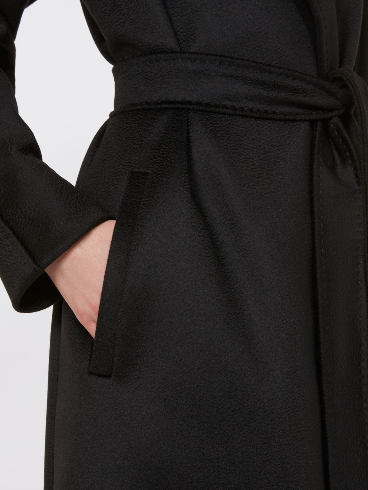 Cashmere robe coat - BLACK - Max Mara - 4
