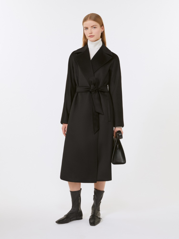 Cashmere robe coat - BLACK - Max Mara