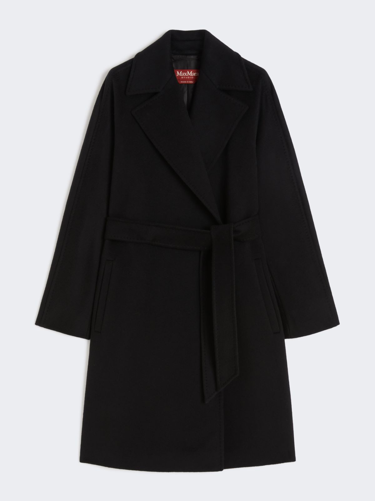 Wool robe coat - BLACK - Max Mara - 8