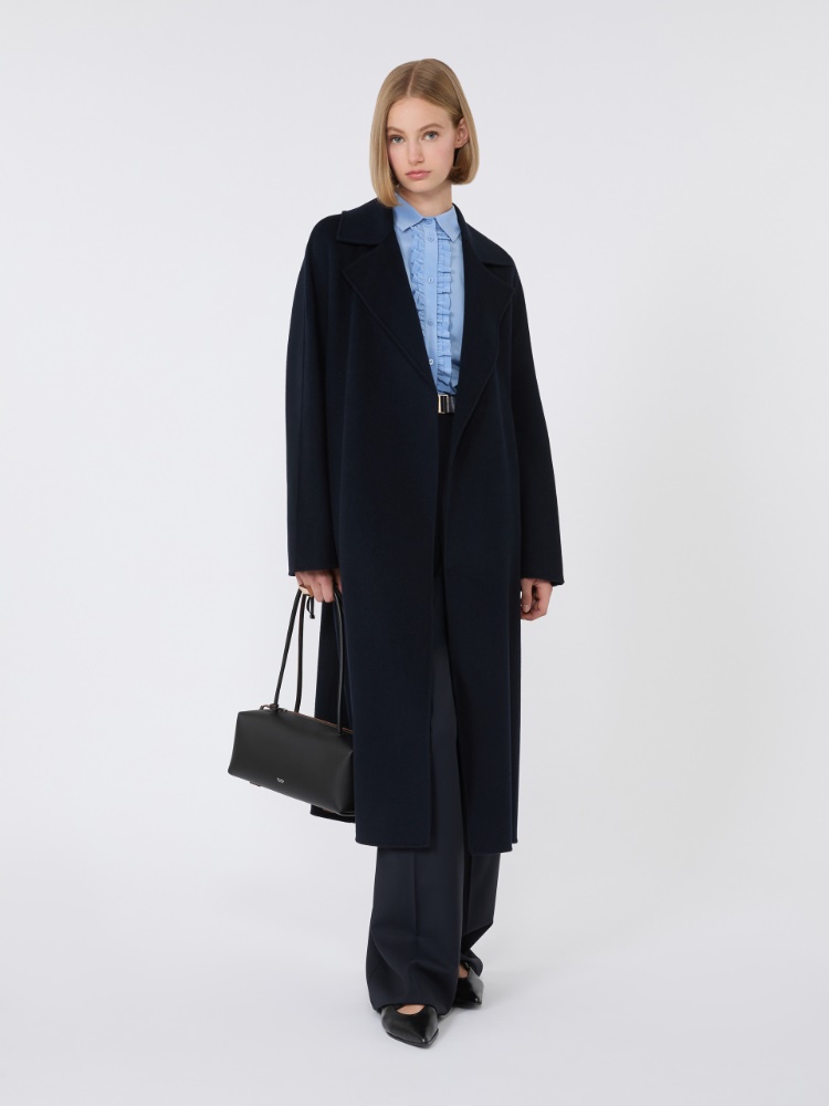 Wool, cashmere and silk coat - NAVY - Max Mara