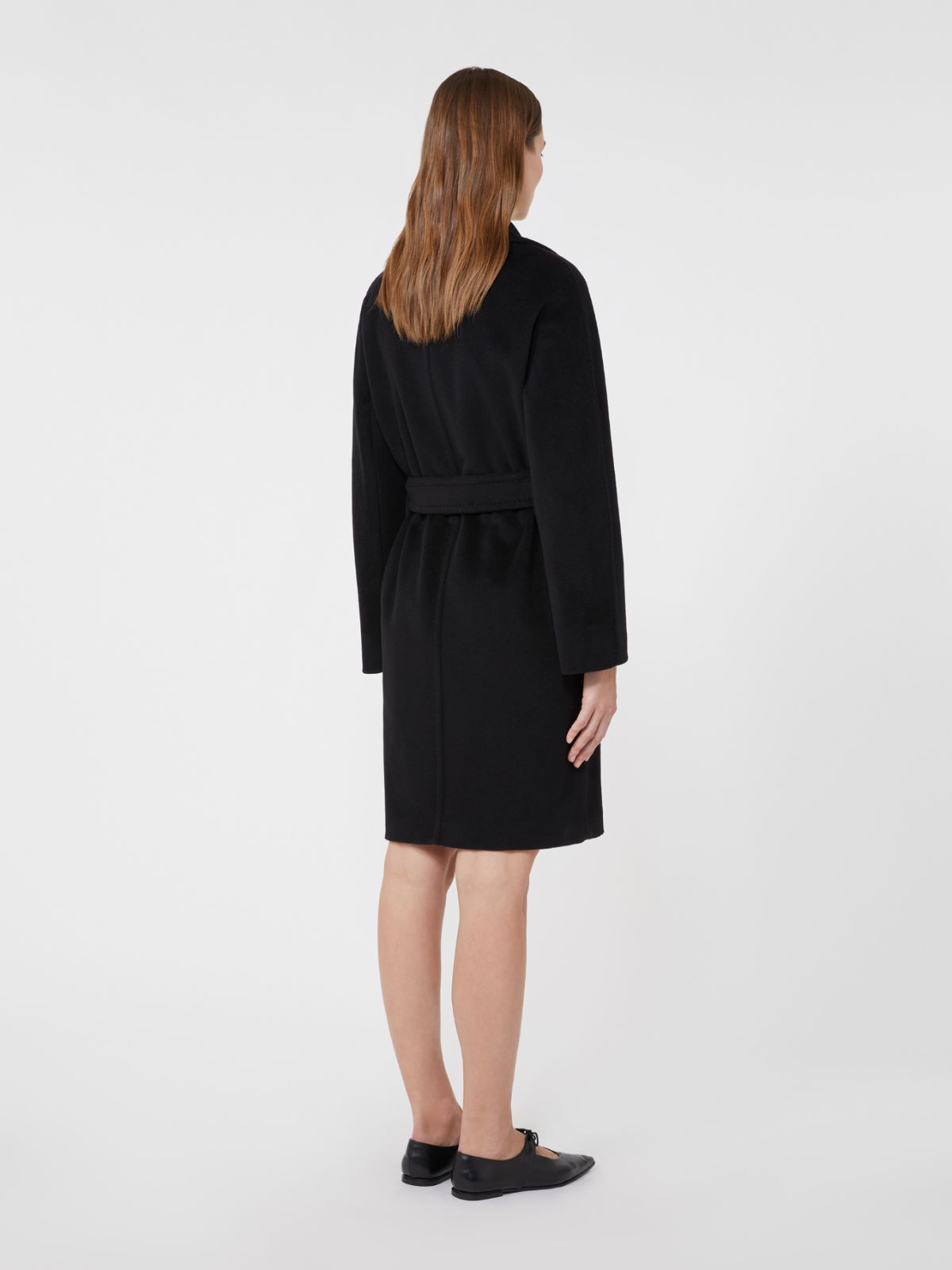 Wool beaver cloth robe coat - BLACK - Max Mara - 3