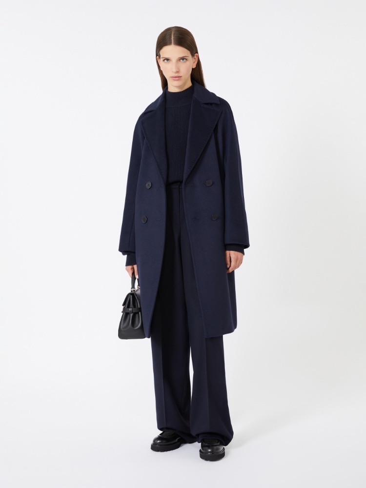 Oversized wool coat - NAVY - Max Mara