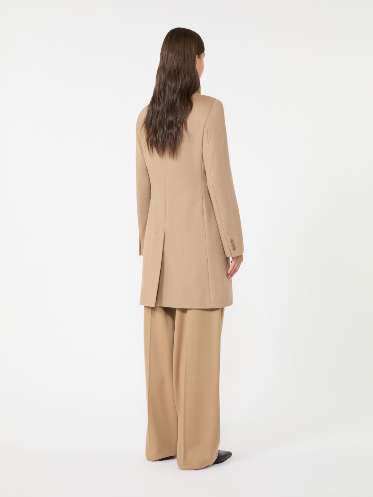 アニェーゼ] ピュア ウール ブロード コート, camel | Max Mara