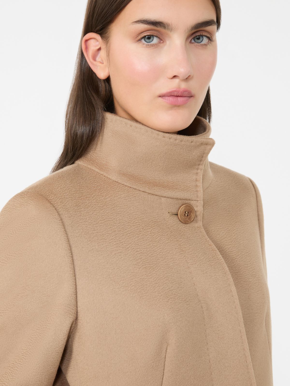 [アニェーゼ] ピュア ウール ブロード コート - CAMEL - Max Mara - 6