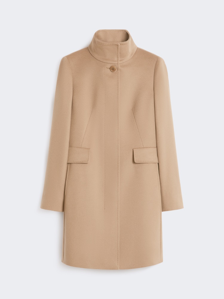 [アニェーゼ] ピュア ウール ブロード コート - CAMEL - Max Mara