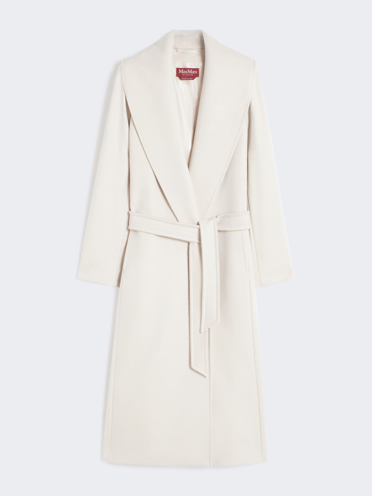 Pure virgin wool broadcloth coat - BEIGE - Max Mara - 9