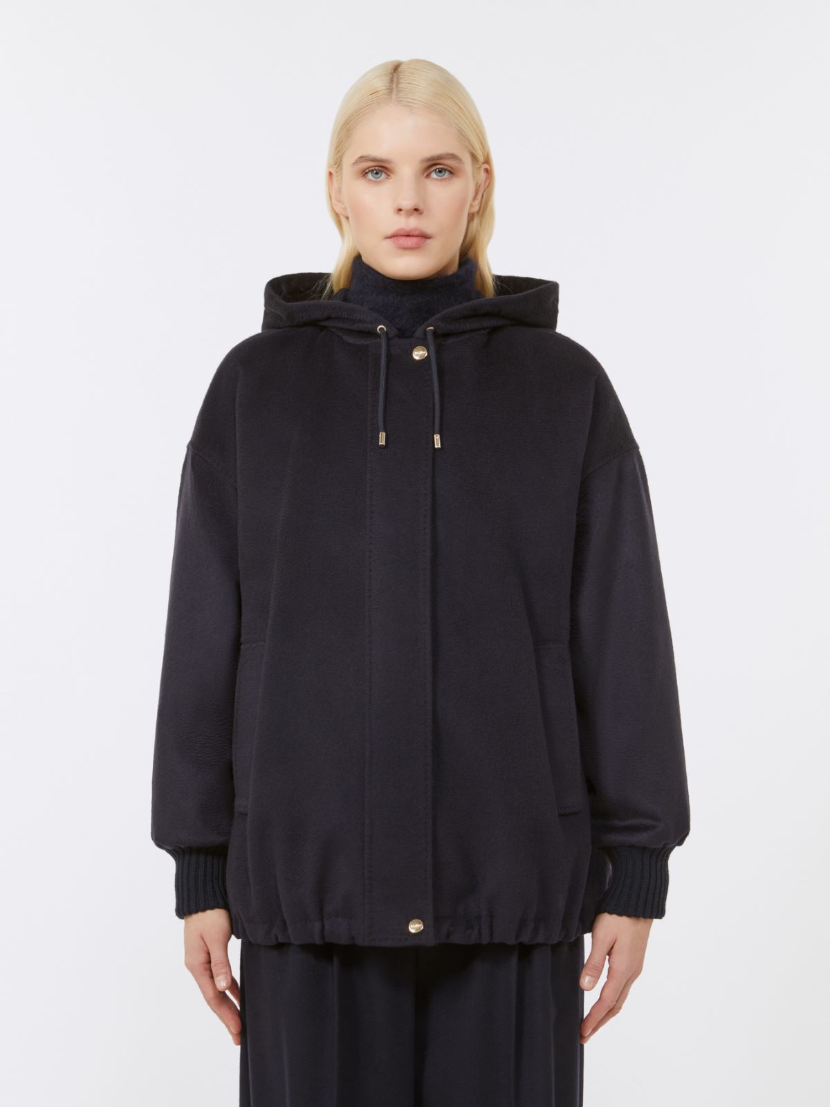 Wool broadcloth sweatshirt - NAVY - Max Mara - 2
