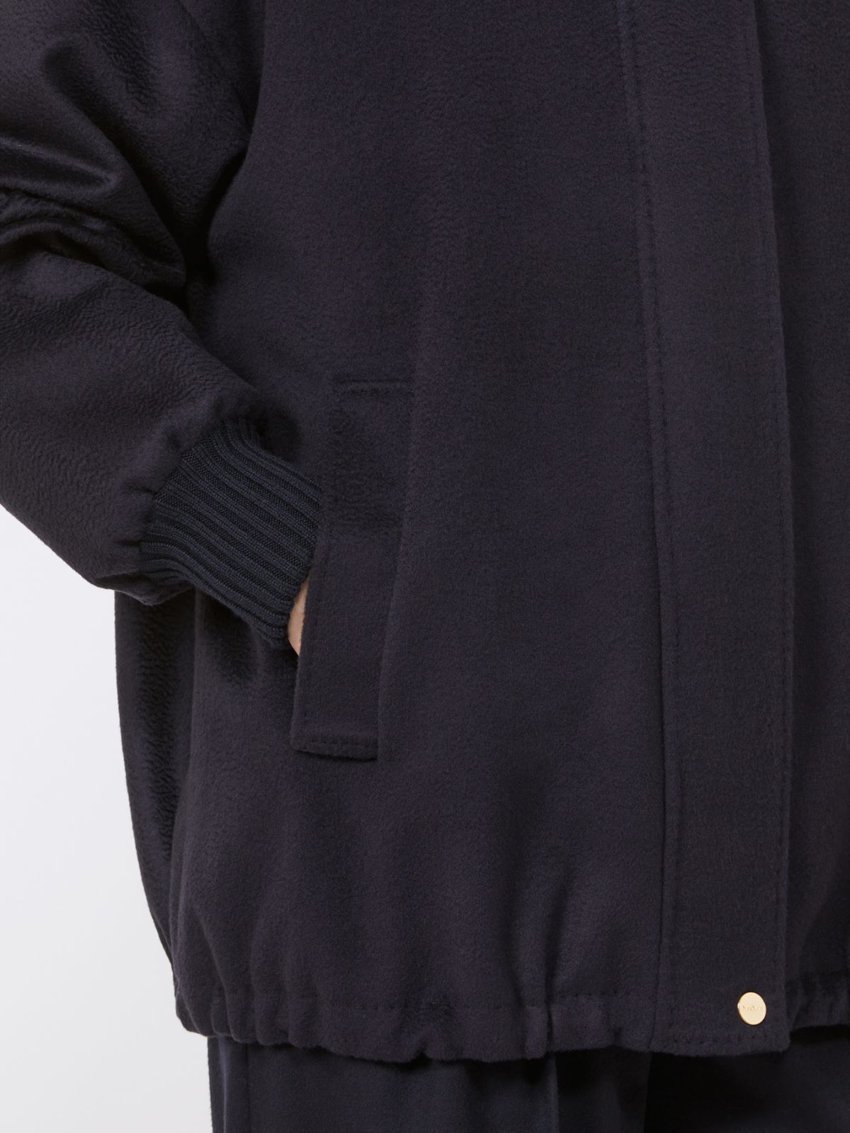 Wool broadcloth sweatshirt - NAVY - Max Mara - 5