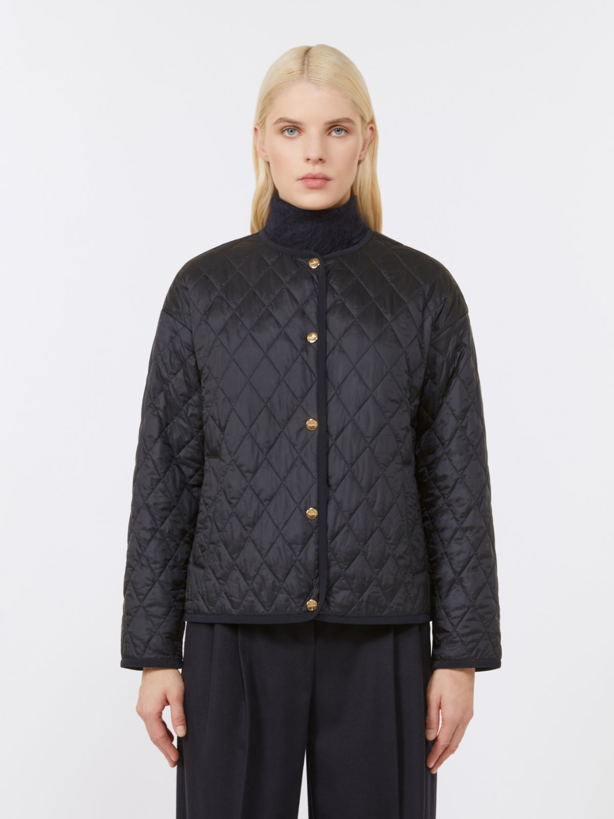 Wool broadcloth sweatshirt - NAVY - Max Mara - 9